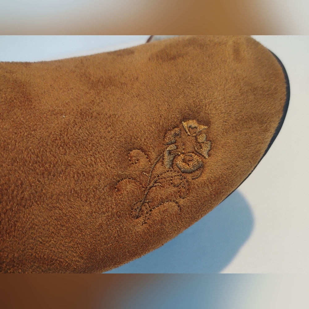 Dr Comfort Slide On Slippers Suede/Sherpa Sz 11 - Picture 4 of 10